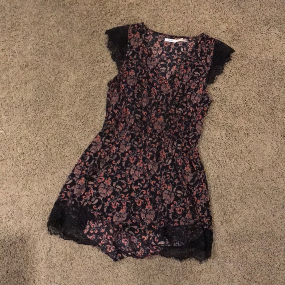 Dark Floral Romper